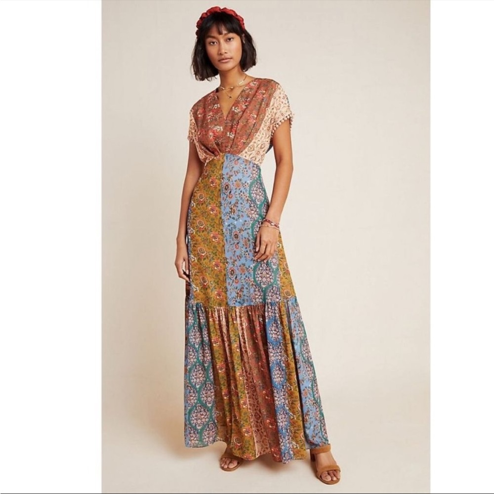 Anthropologie Sachin & Babi Angelica floral maxi dress